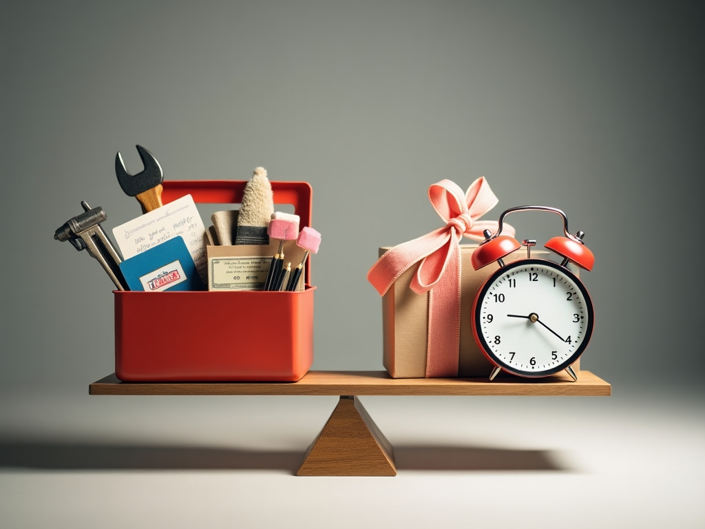 Visual representation of the advantages and limitations of home improvement gift cards